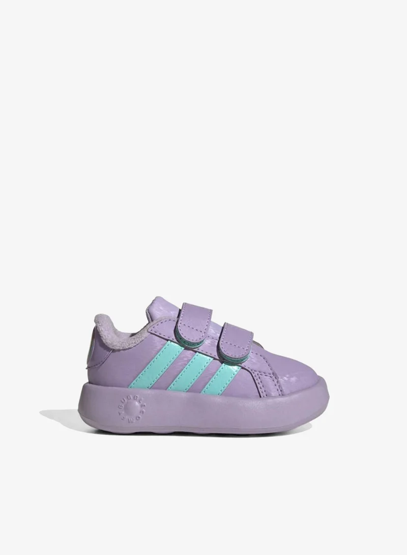 Adidas Grand Court Frozen Cf I U Purple Sportswear Shoes For Baby