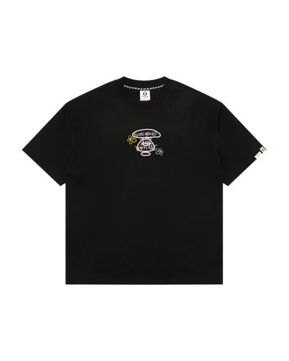 AAPE AAPEUNVS graffiti print tee