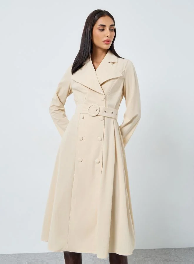 ستايلي فستان ميدي بيج بقصة بليزر وأكمام طويلة