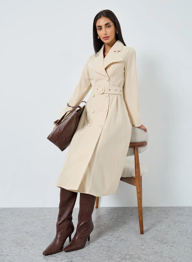 ستايلي فستان ميدي بيج بقصة بليزر وأكمام طويلة