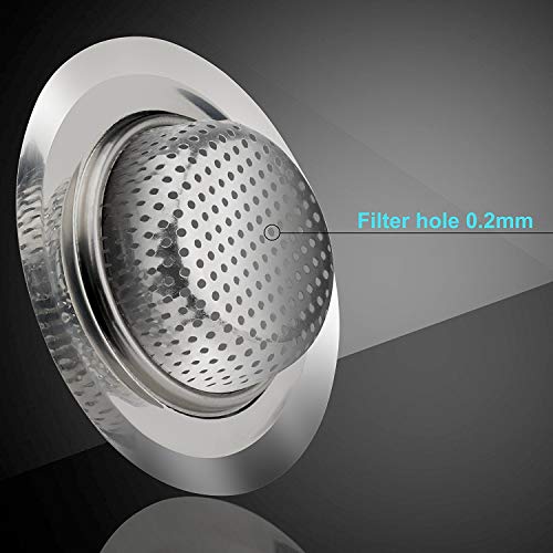 Giffy® Sink Heavy Duty Durable Stainless Steel Strainer Kitchen Drain Basin Basket Filter Stopper Drainer Jali, Standard Size- 11.5 cm, for Home Office and Hotel Sinks (1) - Image 4