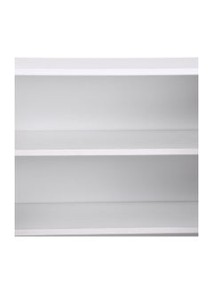 AFT Modern Two-tone Shoe Cabinet Rack With 2 Doors - Durable Mdf Design. Elegant Mdf Shoe Cabinet: Dual Doors And Organized Shelves. Mdf Shoe Cabinet With 2 Doors - Stylish Storage Solution. Perfect For Any Entryway, Living Room, Dining Room Or Bedrooms Space-saving Design, Organize Your Footwear Effortlessly White Frame/ Mahogany Door Arfan  - Image 5
