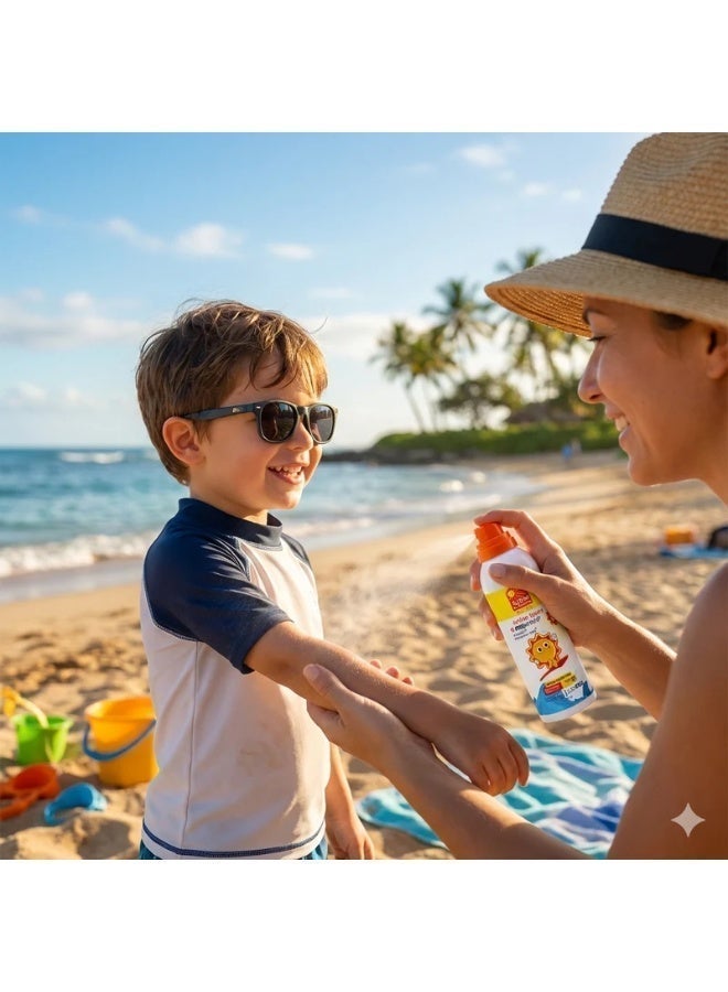 كوزمو ابي   كوزمو آبي لوشن سبراي واقي من الشمس للأطفال SPF 50+ (120 مل) - حماية متطورة UVA/UVB بتقنية أكوابون وبروشيلد - مقاوم للماء ولطيف على البشرة الحساسة - Image 3