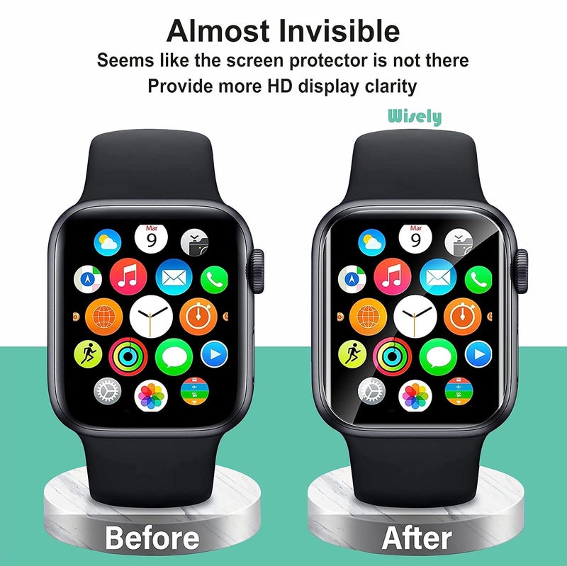 Wisely |Pack of 3pc| Screen Guard Protector Compatible For Fireboltt Ring X 2.01" Anti Shock, Anti-Scratch, HD Clear, Full Cover - Image 3