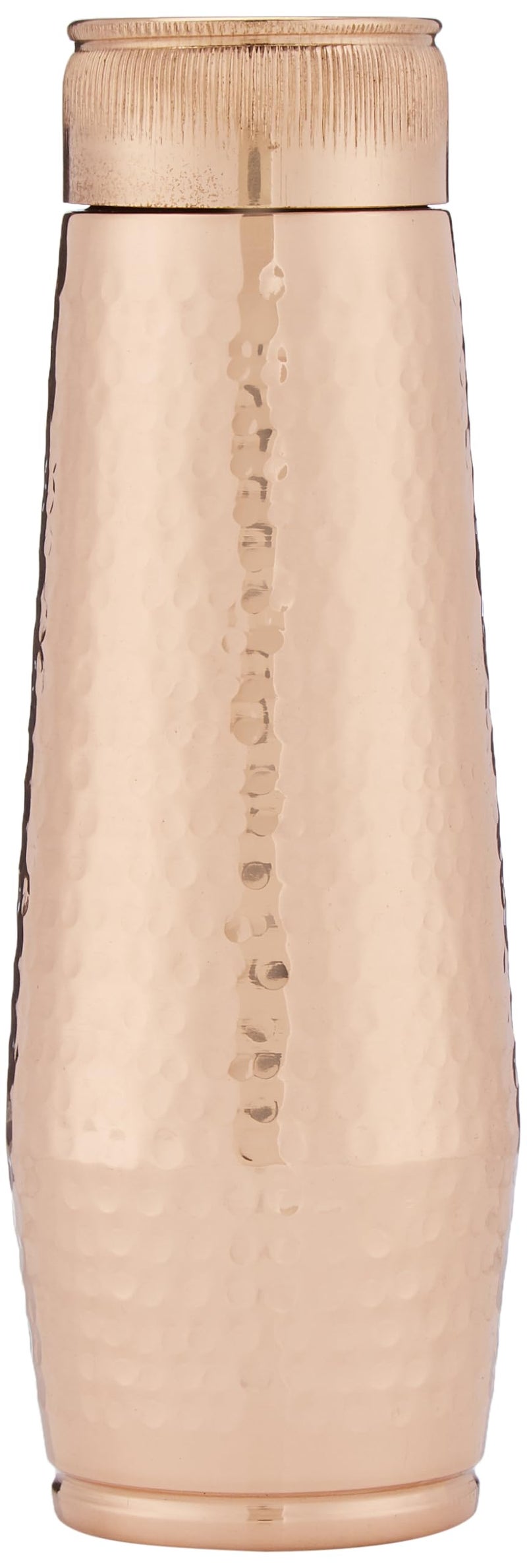 Attro Orra 600ml Copper Water Bottle Improve Your Immunity, Brain, Nervous System & Healthy Skin Natural Ayurveda Benefits Authentic Copper Bottle - Hammered - Image 1