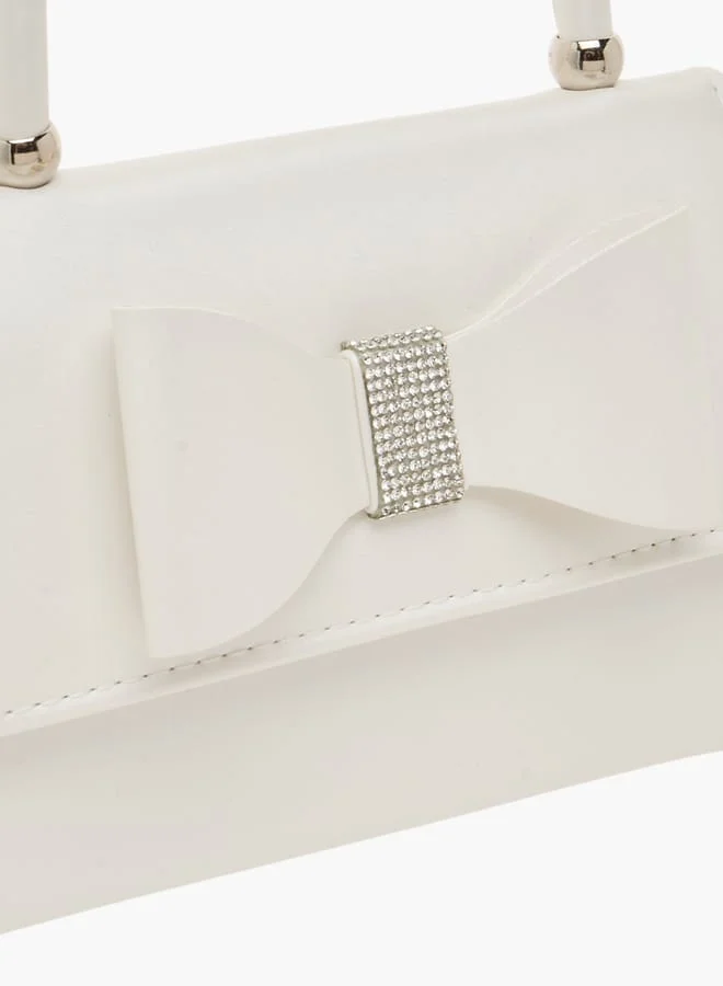 فلورا بيلا من شو إكسبرس Womens Bow Detail Satchel Bag With Magnetic Closure
