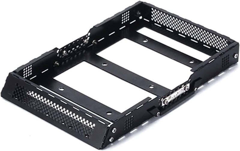 Yurefax Metal Luggage Carrier Roof Rack for 1/24 RC Crawler Car - Image 1