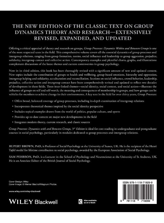 Wiley-Blackwell Group Processes: Dynamics within and Between Groups - Image 2