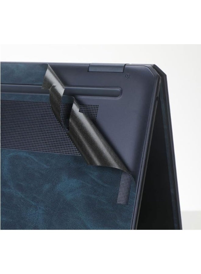 ملصق حماية لابتوب متوافق مع HP OmniBook Ultra Flip 2 في 1 (14-fh) مقاس 14 إنش 2024، ملصق مقاوم للخدوش بثلاثة جوانب من الجلد لفيلم الكمبيوتر المحمول. - Image 5