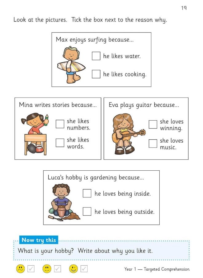 null - New KS1 English Targeted Question Book: Year 1 Reading Comprehension - Book 2 (with Answers) - Image 1