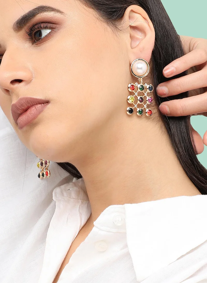 SOHI Party Artificial Drop Earring Jewellery