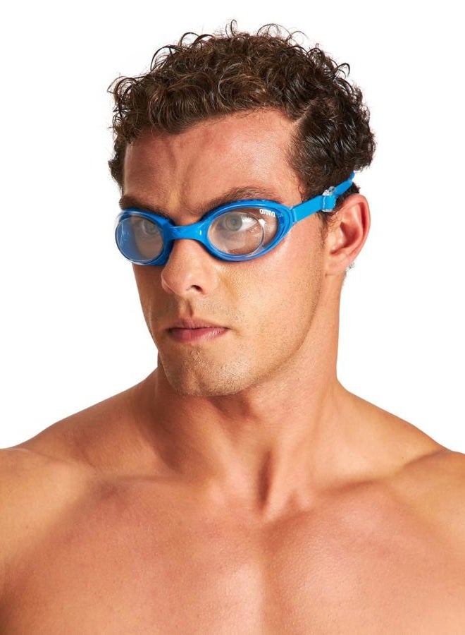 arena Unisex Adult Air-Soft Anti-Fog Swim Goggles for Men and Women Recreational Swimming Superior Comfort Air Seals Technology, Clear/Blue - Image 5