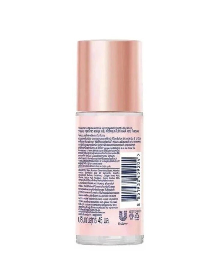 Vaseline Glutaglow Bright & Dry Ampoule Serum Deodorant - 45ml - Image 2