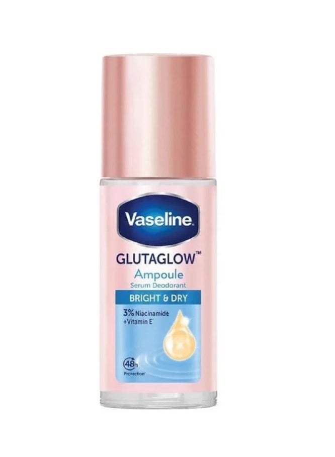 Vaseline Glutaglow Bright & Dry Ampoule Serum Deodorant - 45ml - Image 1