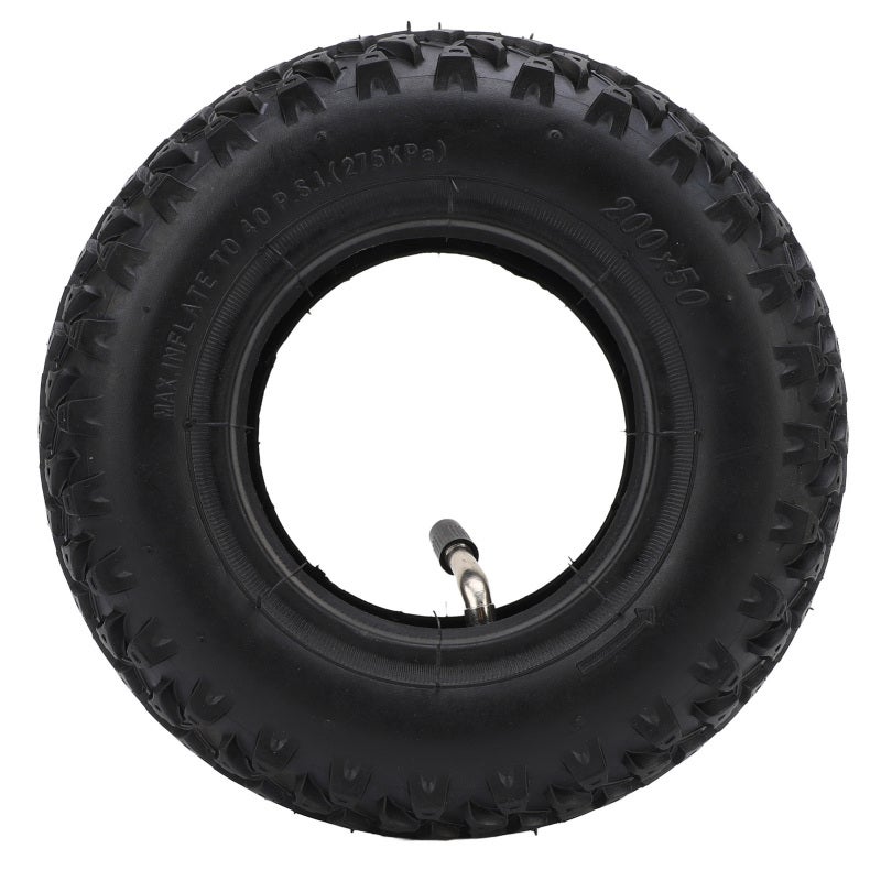xuancheng 200X50 Tire and Tube Set - Aggressive Tread Design Heavy Duty Replacement Tire Inner Tube for Off-Road Electric Scooter - Image 1