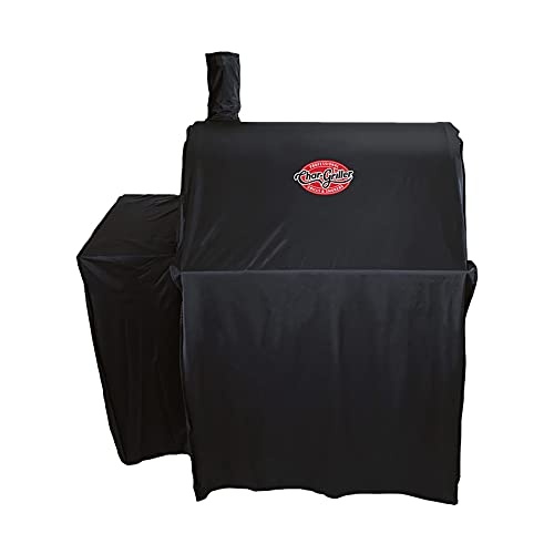 Char-Griller® Durable Polyester Grill and Smoker Cover with Waterproof Material, PVC Lining, and Extendable Design in Black, 46"L x 23"W x 48.5"H, Model 5555 - Image 1
