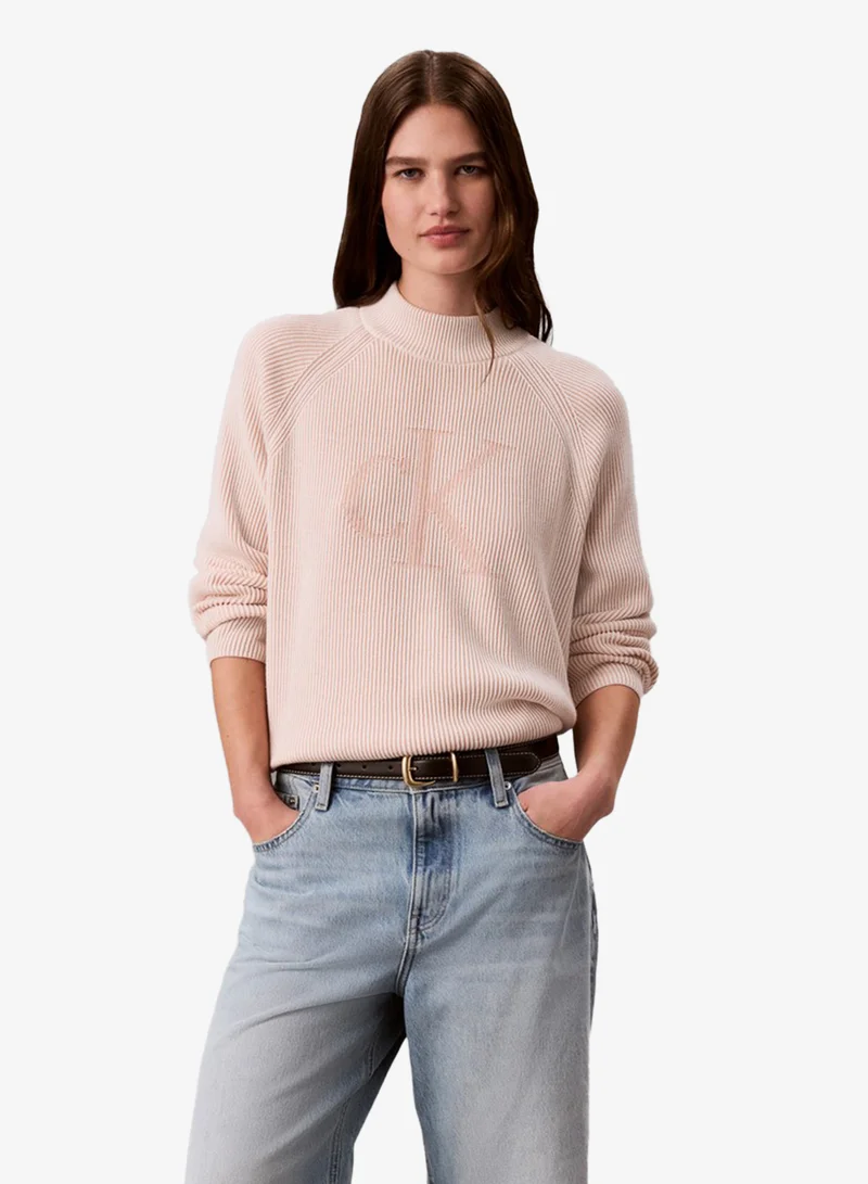 Calvin Klein Jeans Monogram Graphic Ribbed Jumper