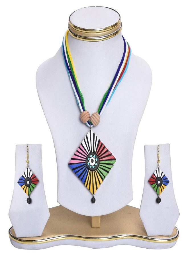 RAI COLLECTION مجموعة راي كوليكشن من عقد متعدد الألوان من الطين المحروق للنساء - Image 2