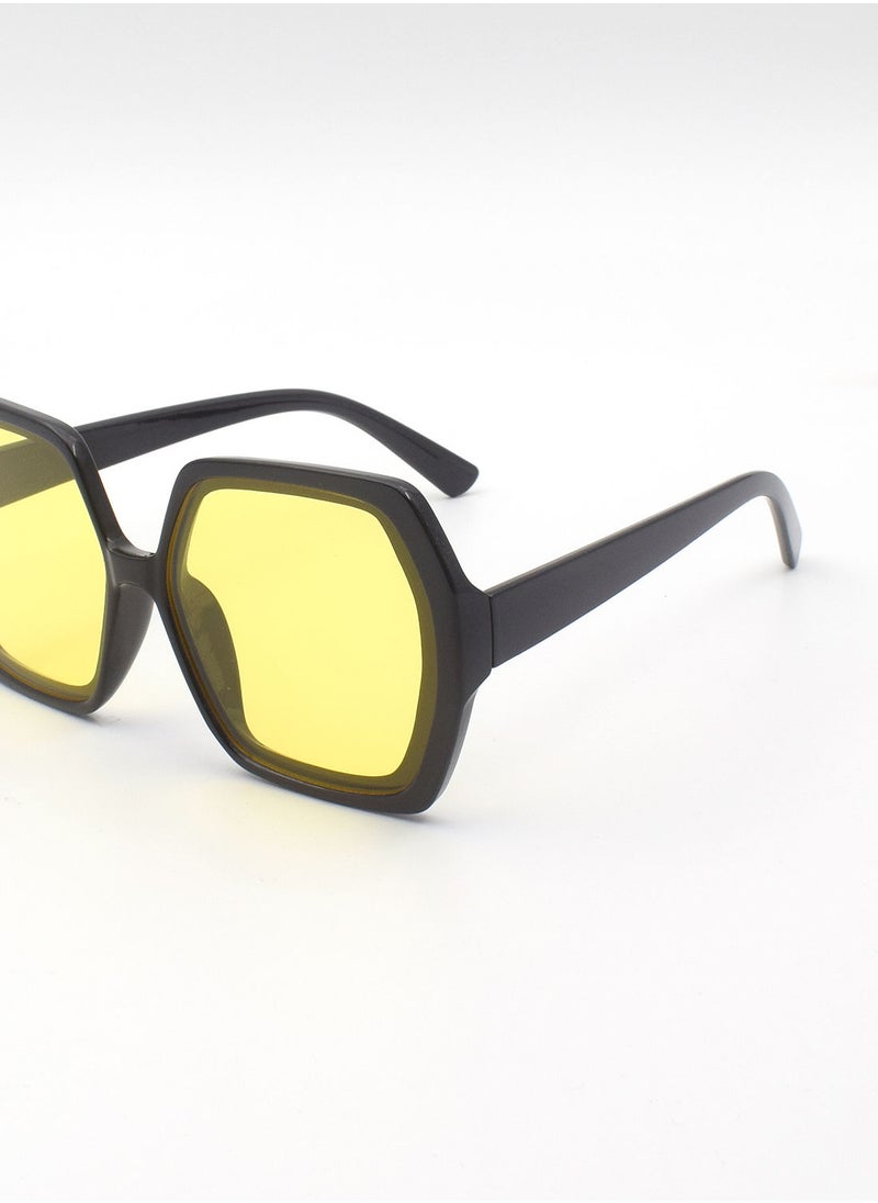 STYLEYEZ نظارات شمسية سداسية الشكل EE20X058-3  - Image 4