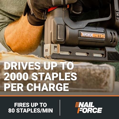 Worx Nitro WX843L 20V Power Share 3/8" Cordless Crown Stapler - Image 2
