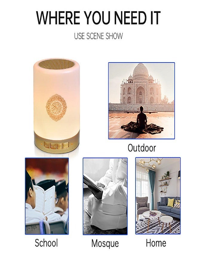 SQ112 Quran Speaker Touch Quran Lamp Bluetooth Speaker AZAN Speaker with Remote Control  - Image 5