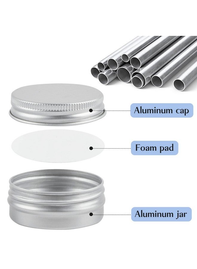 TUZAZO 24Pack 1/2 Oz Aluminum Tin Cans With Screw Lid And Labels, Refillable Travel Sized Cosmetic Containers Small Tins For Lip Balms, Salves, Lotion Bars, Candles - Image 3