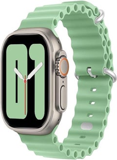 Next store Compatible with Apple Watch Band 45mm 42mm 44mm 49mm Women Men, Silicone Wavy Sport Wristbands Compatible with iWatch Ultra Series 8/7/6/5/4/3/2/1 SE,