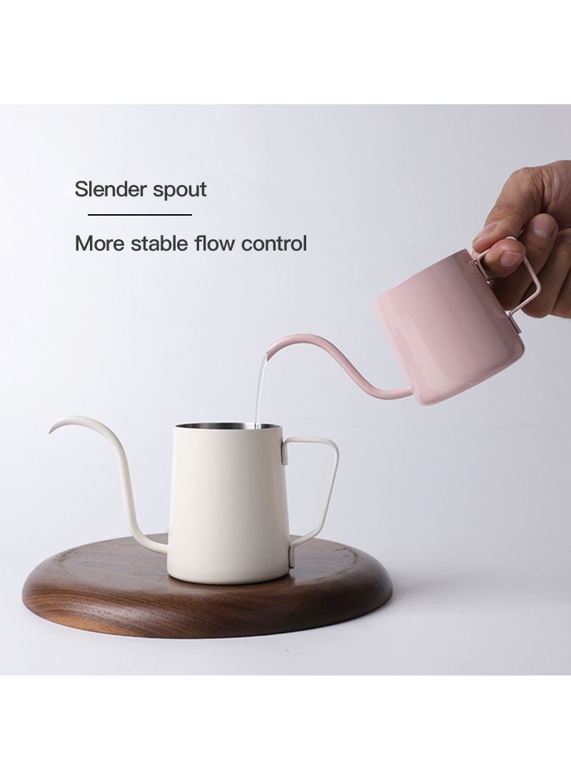 Sharpdo إبريق قهوة يدوي ميني من الفولاذ المقاوم للصدأ بسبيكة طويلة سعة 240 مل - Image 3