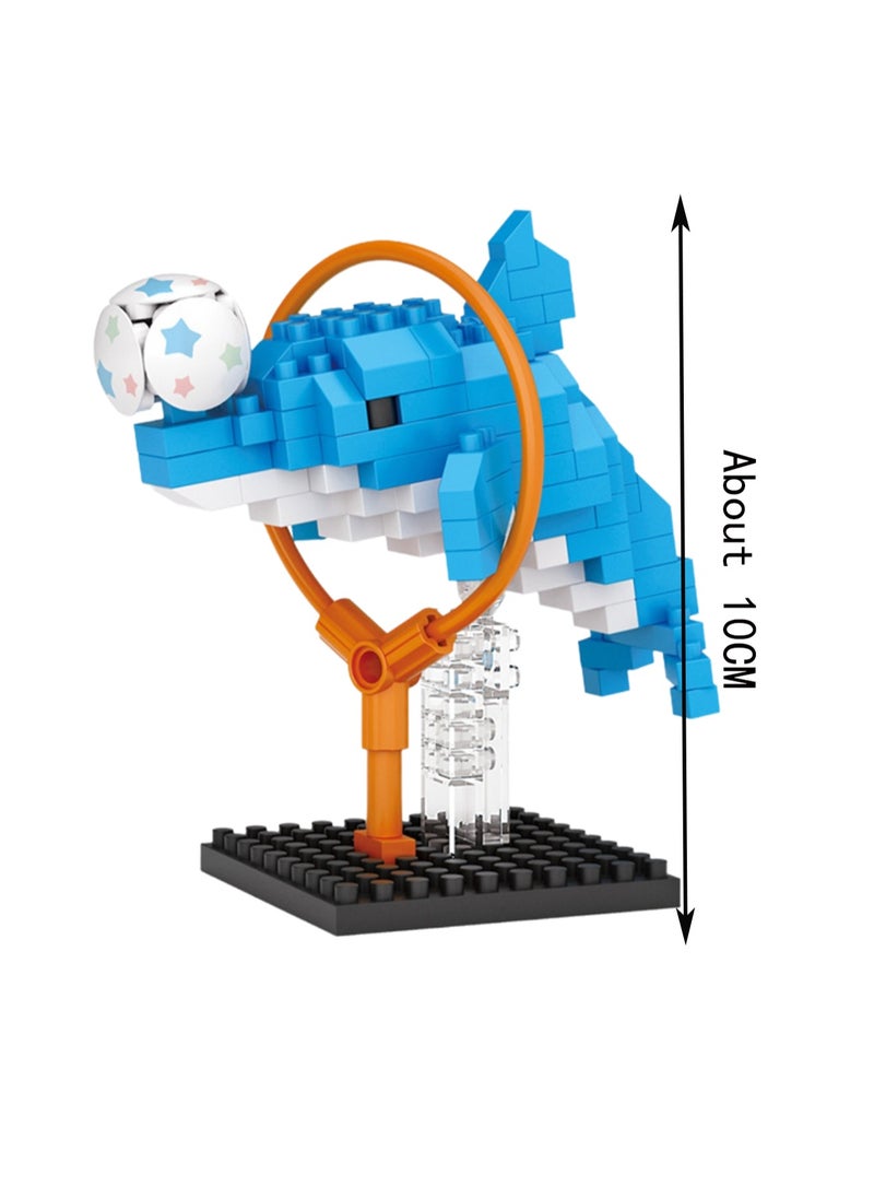 Dolphin 150pcs, Street Scene, Animal Set Building Block Toys, Educational Assembly Model Gift For Children  - Image 2