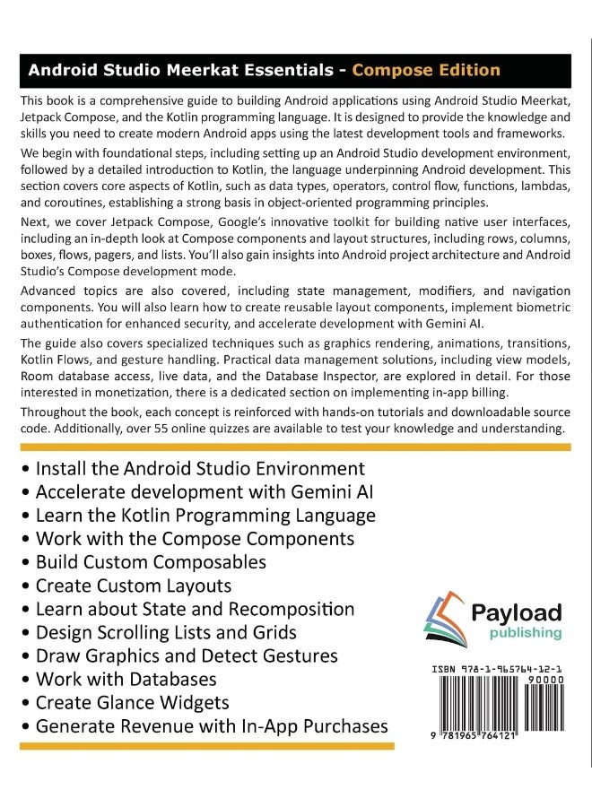 Android Studio Meerkat Essentials - Compose Edition: Developing Android Apps with Android Studio, Jetpack Compose, and Kotlin  - Image 2