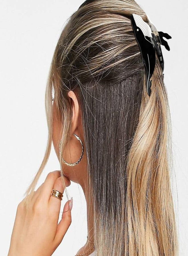 هابدو مشابك شعر على شكل حوت أسود، مشبك شعر هابدو اللطيف على شكل حيوان بحري للنساء والفتيات، إكسسوارات شعر بحرية من الأسيتات، هدية - Image 5