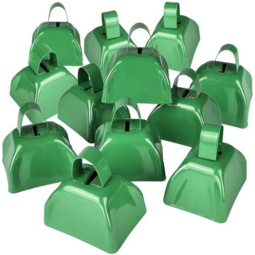 Rhode Island Novelty 3 in Green Metal Cowbell - DZ - Image 1