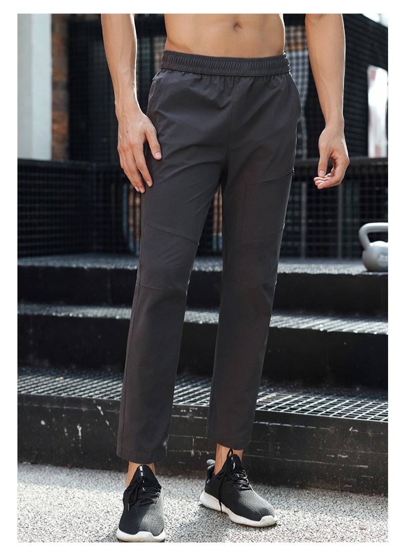 Loquat Spring Men's Sports Pants Slim Straight Pants Mountaineering Outdoor Leisure Sweatpants  - Image 1