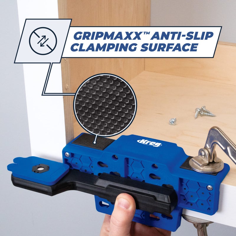 Kreg Kreg KHI-CDIJ Cabinet Door Mounting Jig - for Frameless or Face-Frame Cabinets - Easily Adjustable Cabinet Jig - for Attaching Hinges for Cabinet Doors  - Image 5