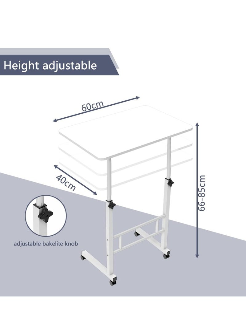 DubaiGallery New style Portable Desk Mobile Laptop Desk Cart, Height Adjustable Rolling Table Desk Laptop Notebook Overbed Desk Ergonomic Table overbed table  - Image 4