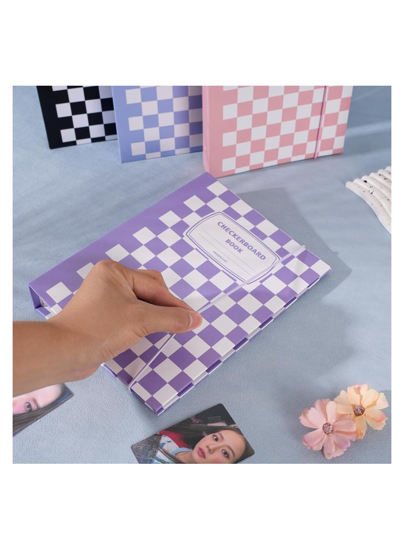 SOLARAE Kpop Photocard Album Holder Book A5 Photocard Binder 120 Pockets with Single Side 30 Pcs Inner 6 Ring Photocard Album K-Pop Album Photo Card Binder Book 4 Photo Style Photo Card Album - Image 4