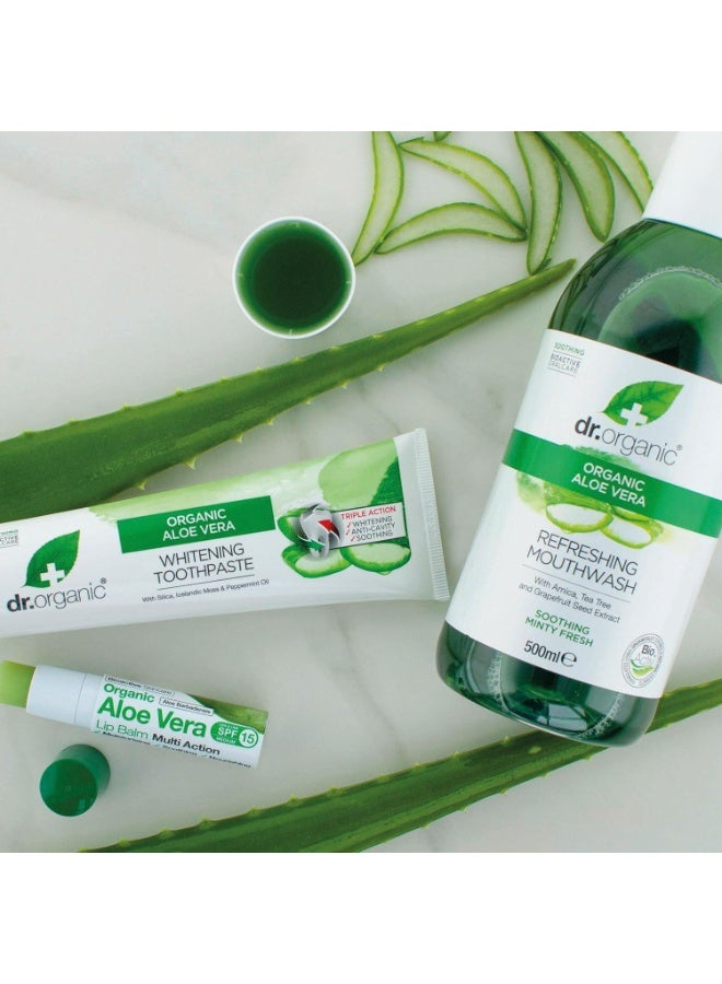 دكتور أورجانيك غسول الفم العضوي الحيوي للعناية بالفم بخلاصة الصبار 500 مل - Image 4