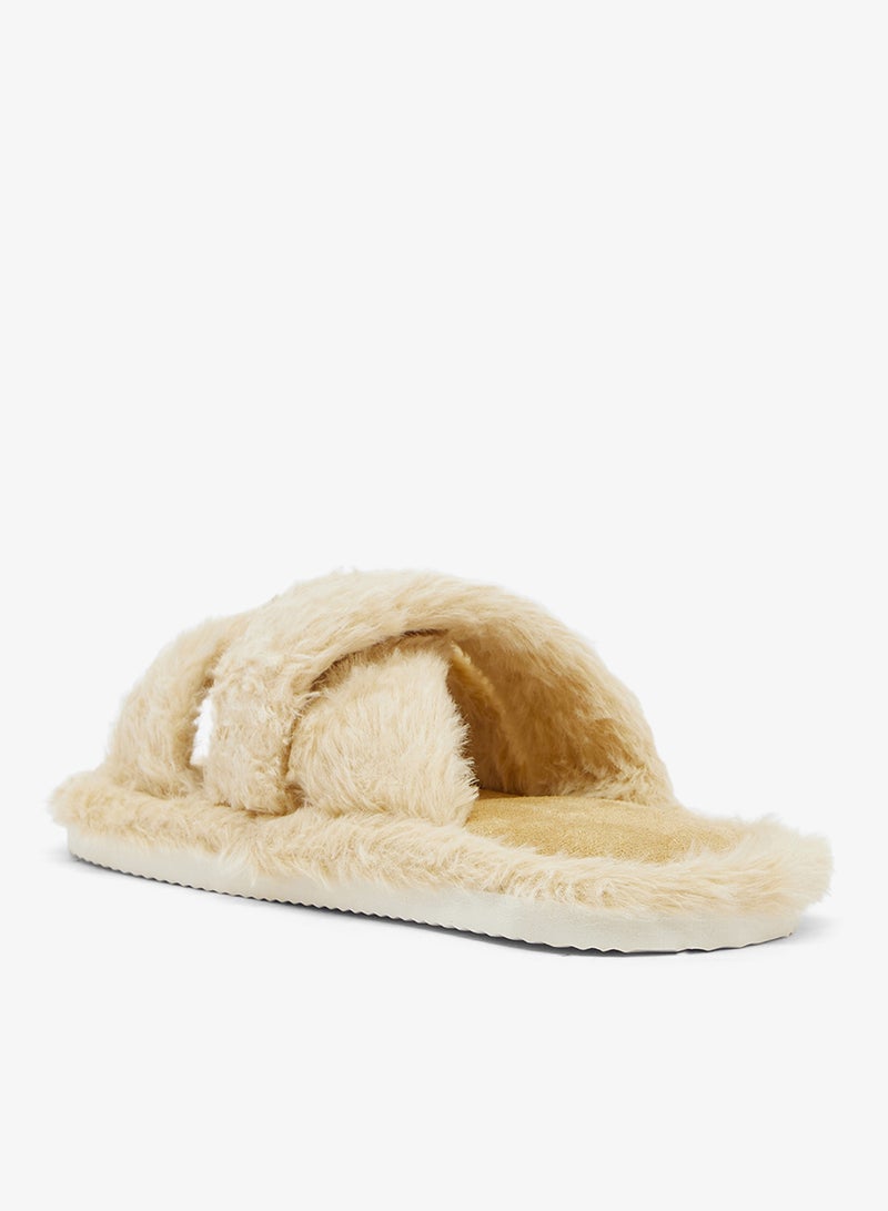 جينجر شبشب غرفة نوم فرو صناعي مريح - Image 2