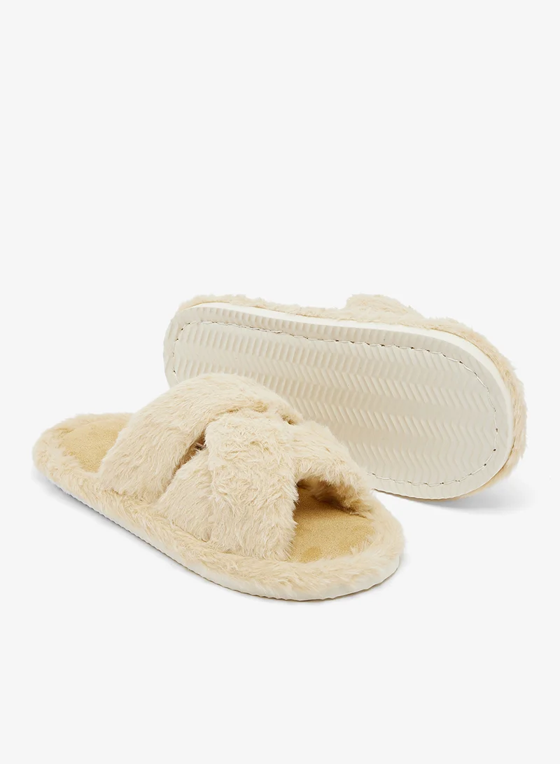 جينجر شبشب غرفة نوم فرو صناعي مريح