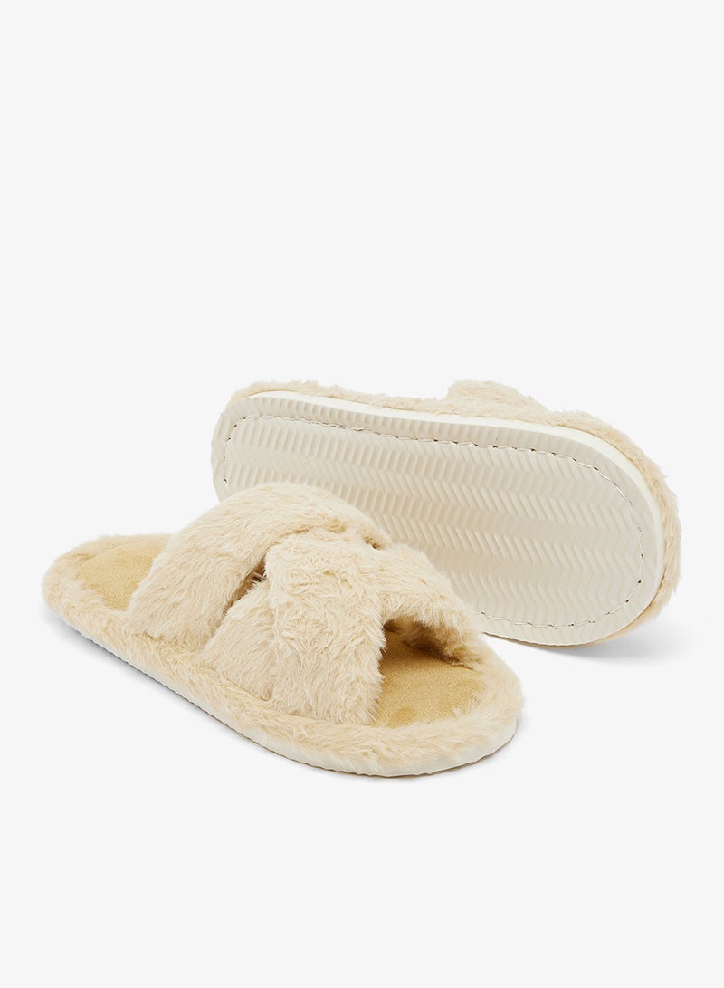 جينجر شبشب غرفة نوم فرو صناعي مريح - Image 3