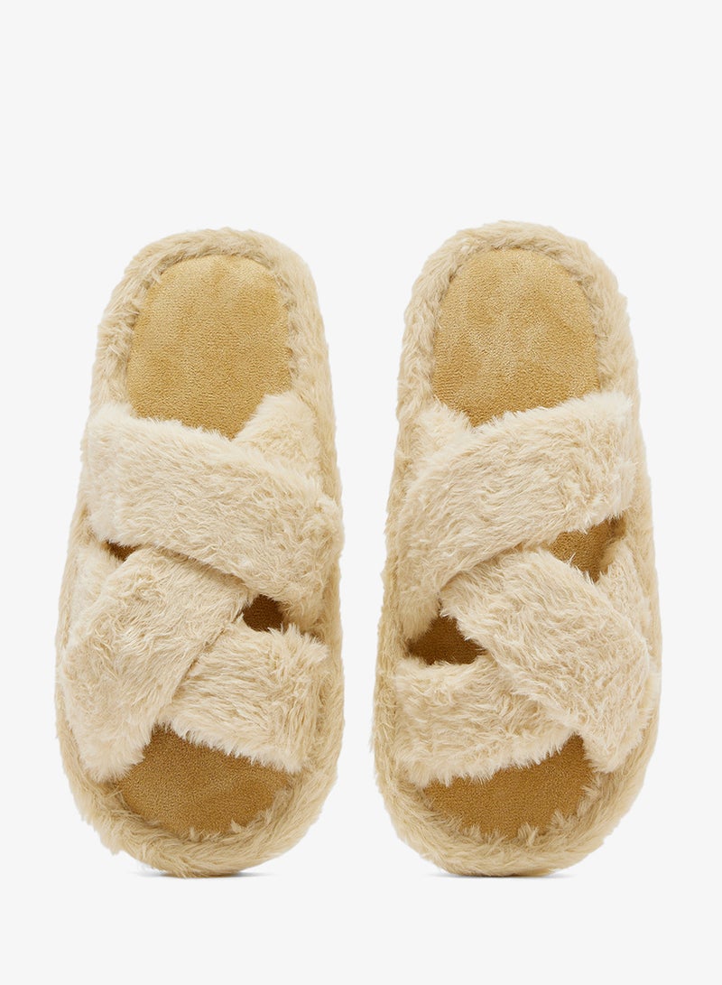 جينجر شبشب غرفة نوم فرو صناعي مريح - Image 4