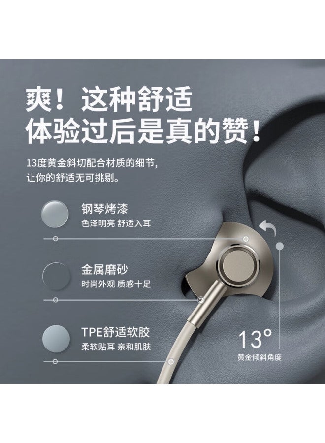Yomo [Government Subsidy] Type-C Earphones Metal Wired Earphones Compatible With Apple, Huawei, Xiaomi, Oppo Phones Apple 15 And Above Models J108-White - Image 2