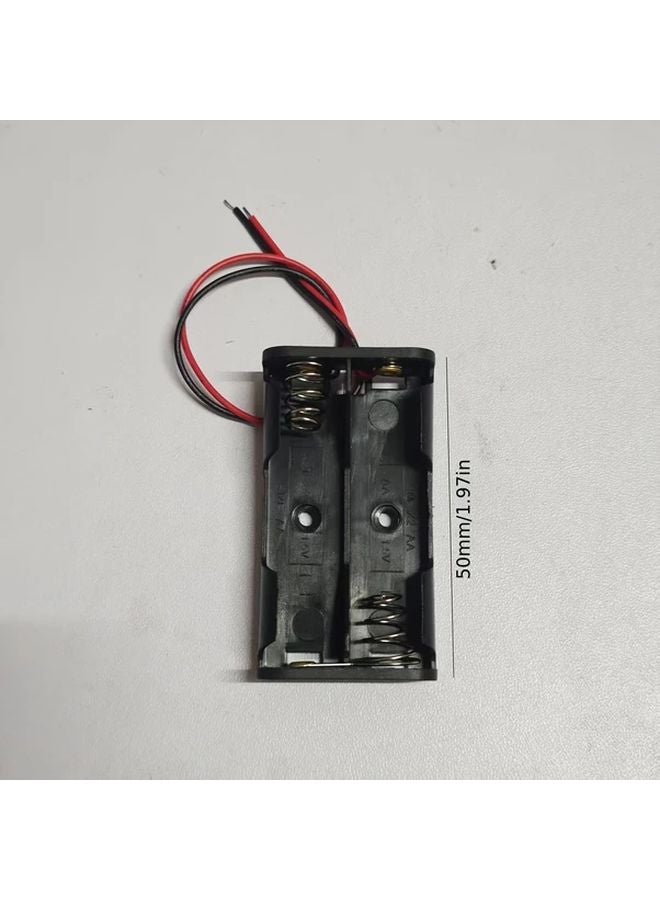 2 Sections Battery Storage Box No 5 Household Battery Holder Case With Lid - Image 4