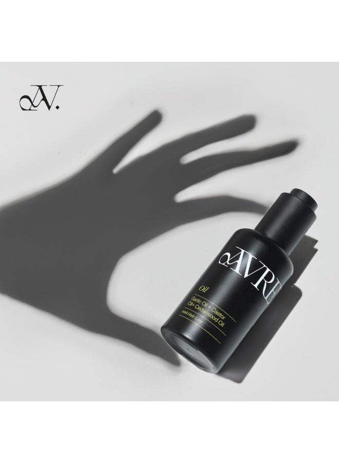 AVRELLE Hair oil with garlic oil & castor oil & cedarwood oil 50ml - Image 5