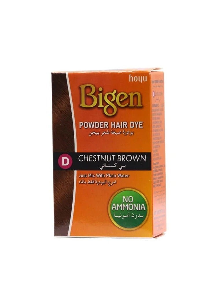 Bigen Powder Hair Dye Chestnut Brown - 6 gm