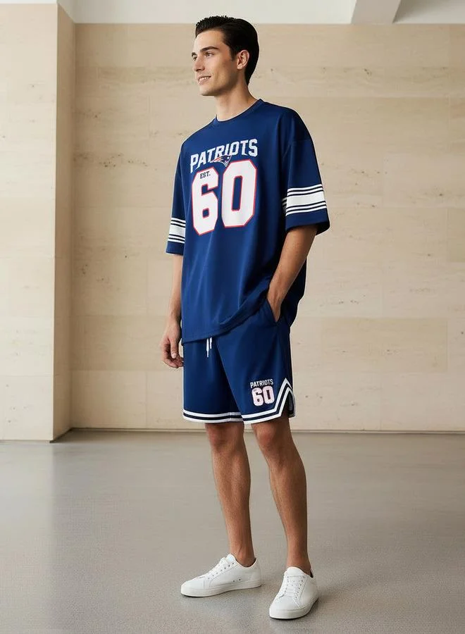 اس بي كاركترز Men Relaxed Fit Round Neck Short Sleeves Green Bay Packers Print T-shirt