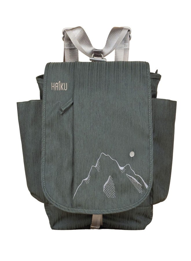 HAIKU To Go Convertible 2.0 Crossbody and Backpack Messenger-Style Travel Bag with Adjustable Shoulder Straps, Dual Pockets, Deep Forest - Image 1