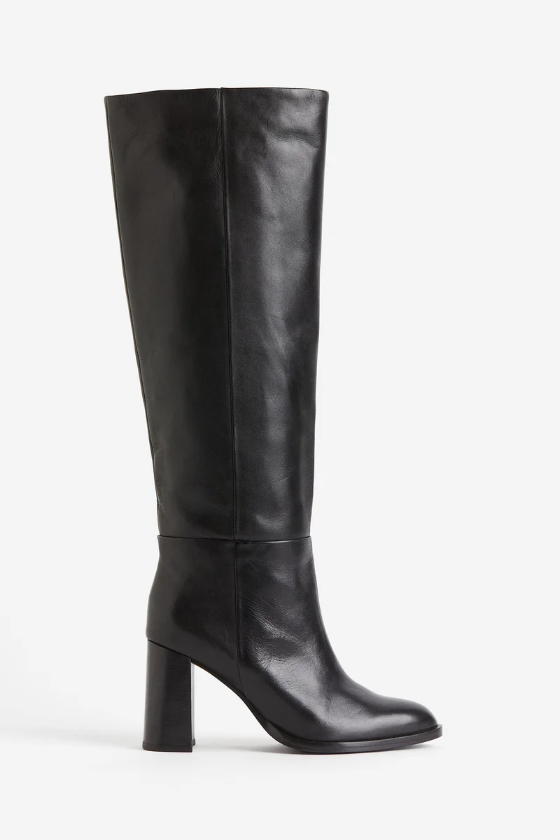 H&M Knee-High Leather Boots