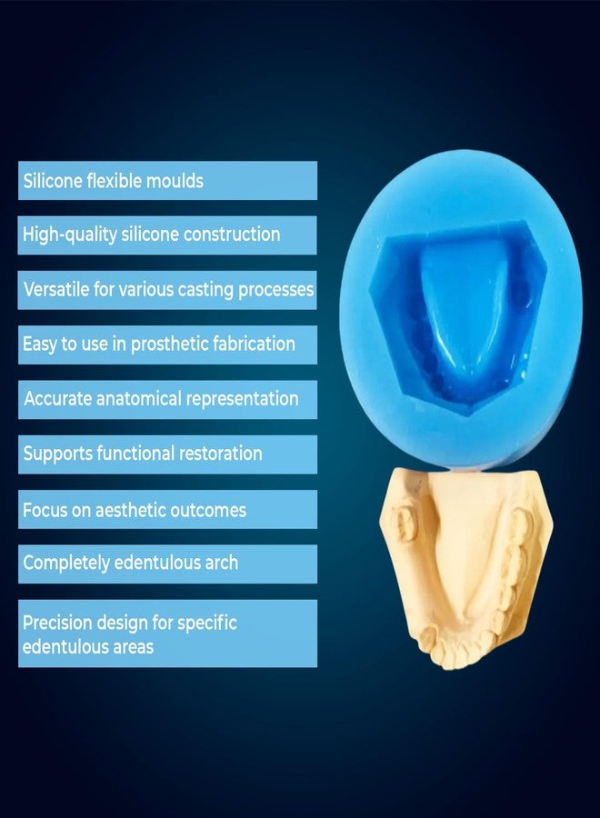 iDENTical Partially Edentulous Silicone Cast Moulds - Durable Flexible Precise Dental Molds for Prosthetic Applications, Training and Demonstration - Ideal for Restorative Dentistry - Image 4