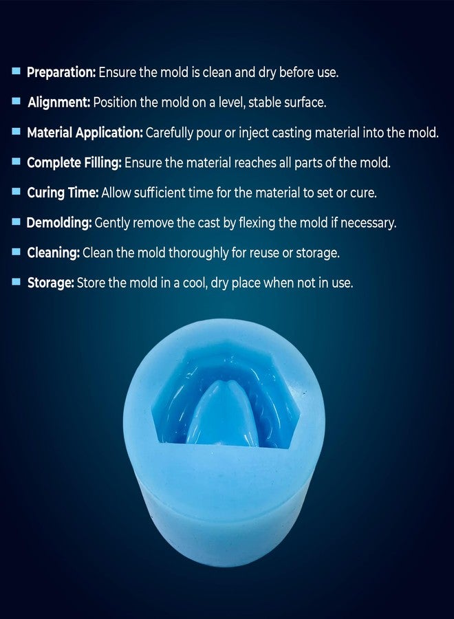 iDENTical Partially Edentulous Silicone Cast Moulds - Durable Flexible Precise Dental Molds for Prosthetic Applications, Training and Demonstration - Ideal for Restorative Dentistry - Image 5
